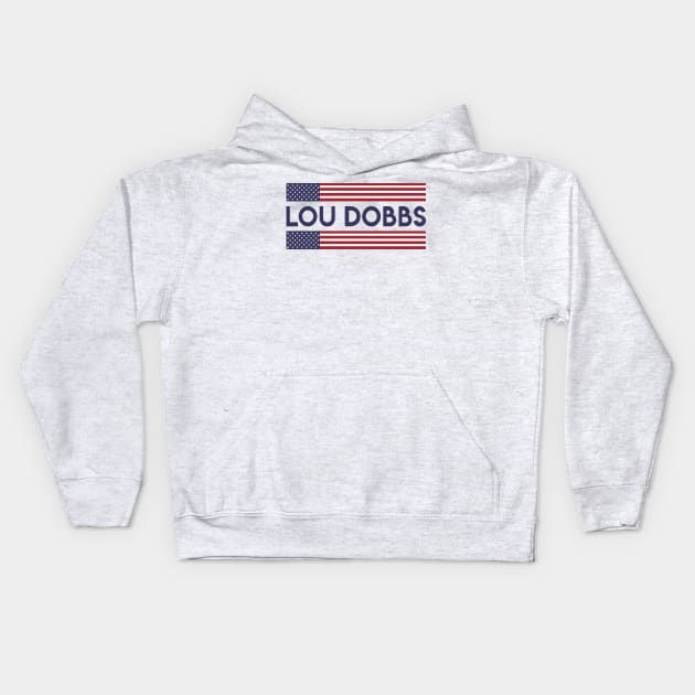 lou dobbs Kids Hoodie by HTTC